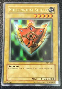 YUGIOH MILLENNIUM SHIELD ULTRA RARE MCDONALDS PROMO MP1-001 MP/HP - Image 1