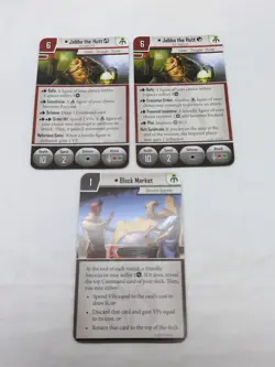 (3) Star Wars Imperial Assault Jabba The Hutt Villain Pack Cards - Image 1