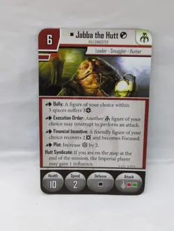 (3) Star Wars Imperial Assault Jabba The Hutt Villain Pack Cards - Image 4