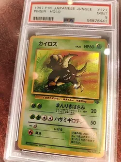Pinsir Jungle Japanese Holo Pokemon Card WOTC Mint PSA 9 - Image 5