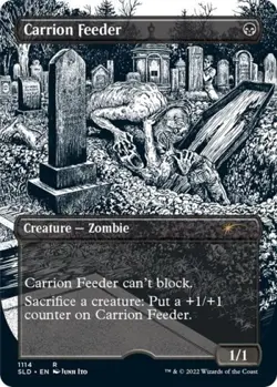 MTG English Carrion Feeder (Borderless) NM Normal Secret Lair - Image 1