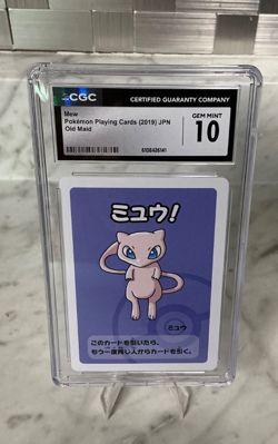 Pokemon TCG Mew Old Maid Pokemon Card Japanese 2019 CGC Certified Graded 10 - Image 1