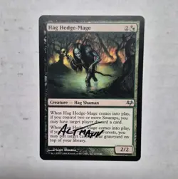 Unplayed Signed NM MTG Hag Hedge-Mage Scott Altmann Eventide Magic EDH CUBE Vtg - Image 1