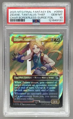9131 Zidane Tantalus Thief BL SF 2025 Magic Final Fantasy #0550 Uncommon PSA 10 - Image 1