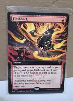 Flashback Extended Art Rare Regular MTG Secrets of Strixhaven #333 NM - Image 1