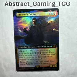 MTG - The Tenth Doctor - *FOIL* - (WHO #446) - (Extended Art) Doctor Who - NM - Image 1