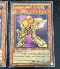 YUGIOH ELEMENTAL HERO BLADEDGE ULTRA RARE 1ST EDITION YSD-EN019 LP X2 - Image 3