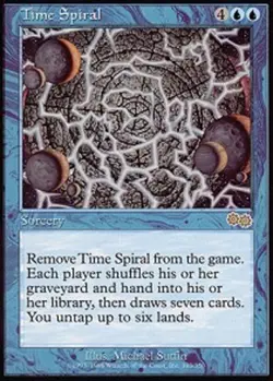 Heavy Played, English - 1 x MTG Time Spiral Urza's Saga - Image 1