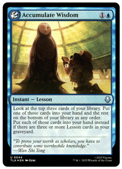 Accumulate Wisdom (Foil) - 0044 - Avatar: The Last Airbender TLA - MTG - NM/M - Image 1