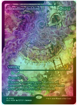 Bloodline Bidding - Foil - Showcase Lorwyn Eclipsed MTG - Image 1