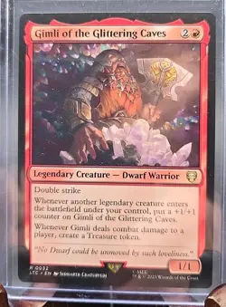 Gimli of the Glittering Caves Commander: Lord of the Rings MTG Regular LP - Image 3