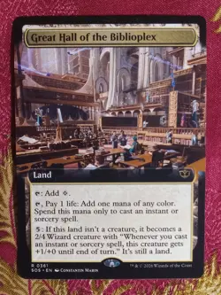 EXTENDED Great Hall of the Biblioplex Secrets of Strixhaven Magic The Gathering - Image 1