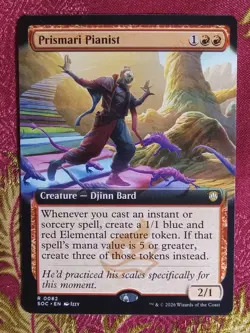 EXTENDED Prismari Pianist Secrets of Strixhaven COMMANDER Magic The Gathering - Image 1