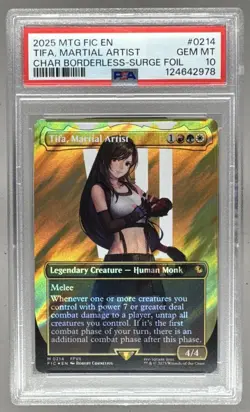 2978 Tifa Martial Artist BL SF 2025 Magic Final Fantasy #214 Commander PSA 10 - Image 1