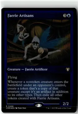 Faerie Artisans (Foil Etched) R Commander Masters 488 Foil NM - Image 1
