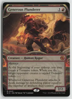 Generous Plunderer (Showcase) LP 41 Outlaws of Thunder Junction MTG - Image 1