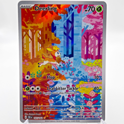 Pokemon TCG Deerling 165/162 Illustration Rare SV Temporal Forces - Image 1