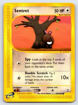 Sentret 107 Common Aquapolis Pokemon Lightly Played - Image 1