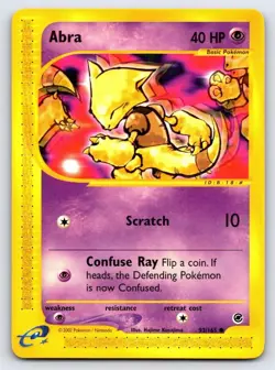 Abra 93/165 Common Expedition Base Set Pokemon Lightly Played - Image 1