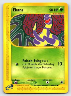 Ekans 108/165 Common Expedition Base Set Pokemon Near Mint - Image 1