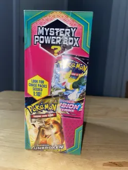 Pokemon Mystery Power Box Walmart MJHoldings 2022 Sealed 1:10 Odds 5 Packs 728192538599 - Image 4