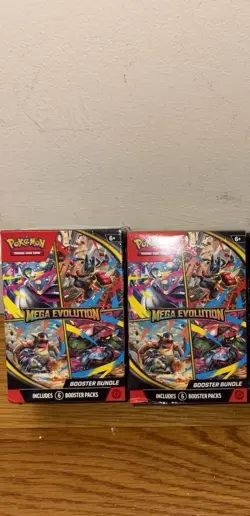 Pokemon TCG Mega Evolution Booster Bundle Factory Sealed (2 LOT) - Image 1