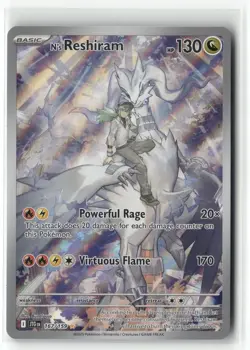 2025 Pokemon Prismatic Evolutions N's Reshiram 167/159 Illustration Rare - Image 1