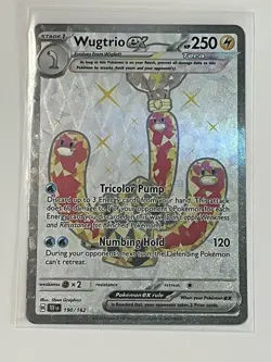NM Pokemon Temporal Forces Wugtrio EX Ultra Rare Full Art 190 #190/162 - Image 1