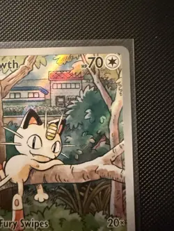 Pokemon TCG Meowth 106/094 Phantasmal Flames Illustration Rare - Image 3