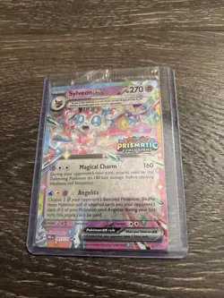 Stamped Sylveon ex 041/131 Pokemon Prismatic Evolution Surprise Box Sealed Promo - Image 1