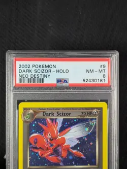 PSA 8 Dark Scizor 9/105 Neo Destiny Unlimited Holo Rare Pokemon TCG NM-MT - Image 4