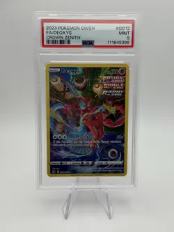 2023 Pokemon SWSH - Crown Zenith - Deoxys #GG12/GG70 - Full Art Holo Rare PSA 9 - Image 2