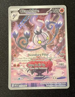 Pokemon TCG Card White Flare Chandelure 103/086 Illustration Rare NM Near Mint - Image 1