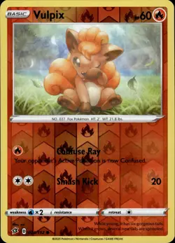 Vulpix 024/192 Common Rebel Clash Pokemon Reverse Holo Near Mint - Image 1