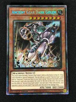 Yugioh Ancient Gear Dark Golem MP25-EN003 1st Starlight (NM) - Image 1