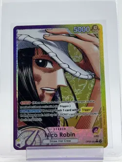 NICO ROBIN 2024 ONE PIECE EMPERORS IN NEW WORLD LEADER ALT ART OP09-062 Q7107 - Image 1