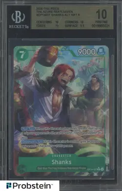 2026 One Piece The Azure Sea's Seven Shanks OP14-027 Alt Art R BGS 10 PRISTINE - Image 1