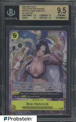 2026 One Piece The Azure Sea's Seven Boa Hancock OP14-112 Alt Art SR BGS 9.5 - Image 1