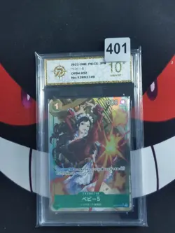 One Piece card PRB-01 OP04-032 Baby 5 UC Full Art Parallel Japanese-P gold 10 - Image 1