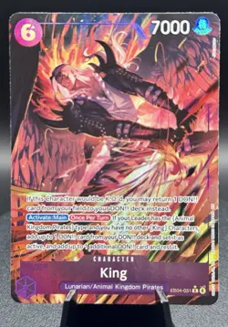 King EB04-031 SR Alt Art One Piece Super Rare Holo NM/M English - Image 1