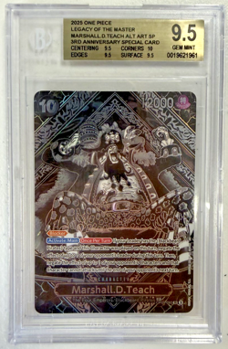 2025 One Piece 3rd Ann. Marshall D Teach Special Alt Art SP BGS 9.5 Gem Mint - Image 1