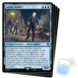 AUTON SOLDIER X4 Universes Beyond: Doctor Who Magic MTG MINT CARD - Image 1