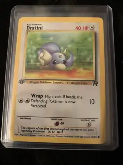 POKEMON CARD TEAM ROCKET FIRST 1st EDITION DRATINI 53/82 - UNPLAYED CONDITION - Image 1