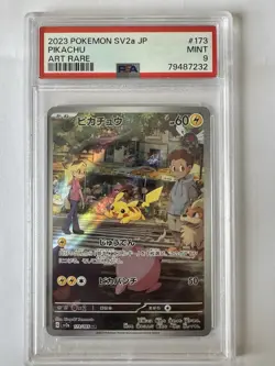 Pokemon card Pikachu 173/165 Art Rare AR 2023 151 JP SV2A Japanese PSA 9 MINT - Image 1