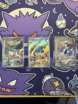 Quaxly 3-Card Art Set 206/193 260/193 207/193 Paldea Evolved Pokemon TCG NM - Image 2