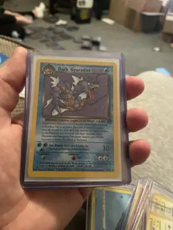 Pokemon TCG Dark Gyarados Card Team Rocket Set 8/82 Vintage LP - Image 1