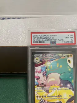 Pokemon TCG Ionos Bellibolt EX #183/159 Journey Together SIR, PSA 10 Gem Mint. - Image 2