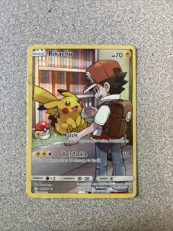 PIKACHU 2019 POKEMON SUN & MOON COSMIC ECLIPSE SECRET RARE C 241/236 Q5276 - Image 1