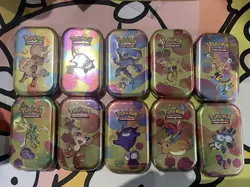 Pokemon Scarlet and Violet 151 Mini Tin Display TCG (10 Sealed Tins in display) - Image 5