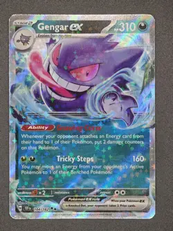 Pokemon TCG Gengar EX Double Rare Temporal Forces 104/162 - Image 1
